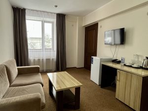 Номер категории Люкс, гостиная зона — QAZAQSTAN Resort